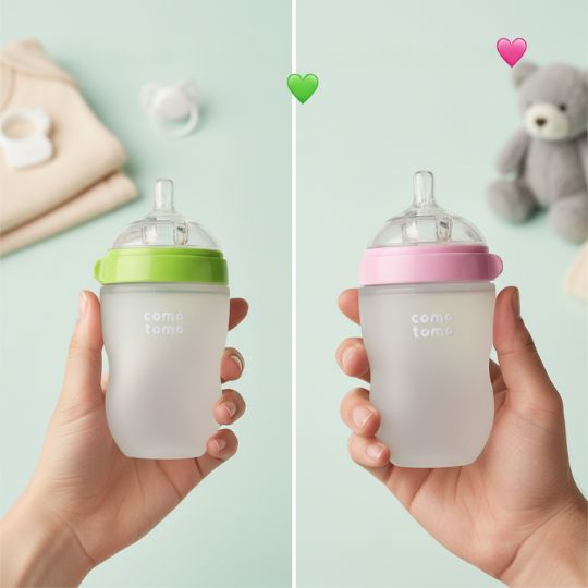 Biberon en Silicone  | Como Tomo™, Transition Allaitement et Nomadisme en Douceur