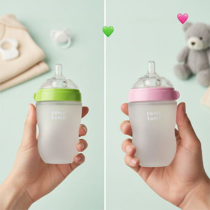 Biberon en Silicone  | Como Tomo™, Transition Allaitement et Nomadisme en Douceur