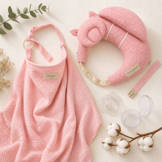 Cape d'allaitement | Coffret Naissance™ — cape, coussin & bout de sein