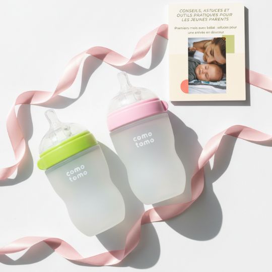 Biberon en Silicone  | Como Tomo™, Transition Allaitement et Nomadisme en Douceur