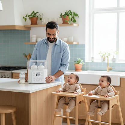 DuoSmart 9-en-1™ | Le Stérilisateur et Chauffe Biberons Ultime pour Parents Organisés