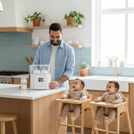 DuoSmart 9-en-1™ | Le Stérilisateur et Chauffe Biberons Ultime pour Parents Organisés