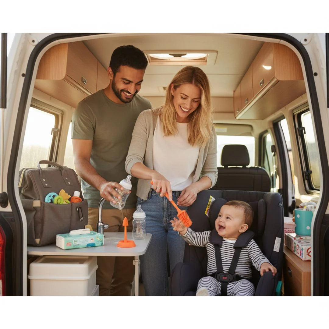 Brosse Nettoyante Biberon | CleanEase™ - mise en situation d'usage