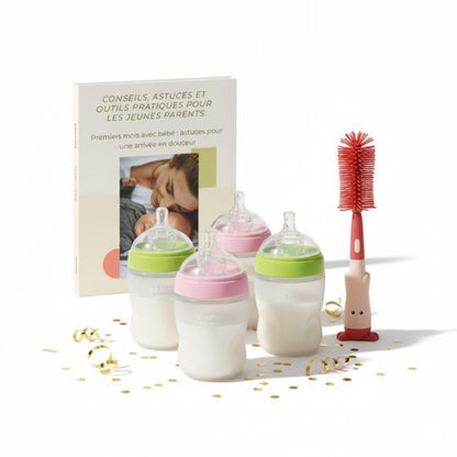 Biberon en Silicone  | Como Tomo™, Transition Allaitement et Nomadisme en Douceur