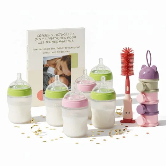 Biberon en Silicone - coloris disponibles | Premiers Pas Sereins