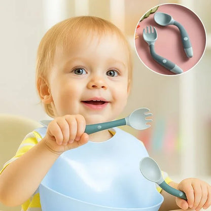 Couverts ergonomiques pour bébé | BabyMiam