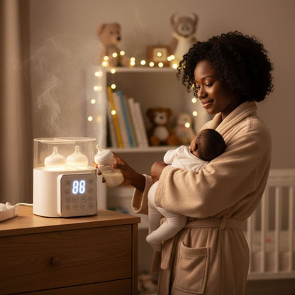 DuoSmart 9-en-1™ | Le Stérilisateur et Chauffe Biberons Ultime pour Parents Organisés