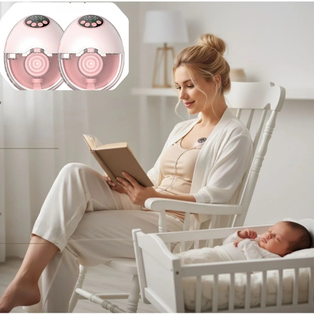 LactiSoft Curve™ – tire-lait mains libres, discret et cha… - mise en situation d'usage