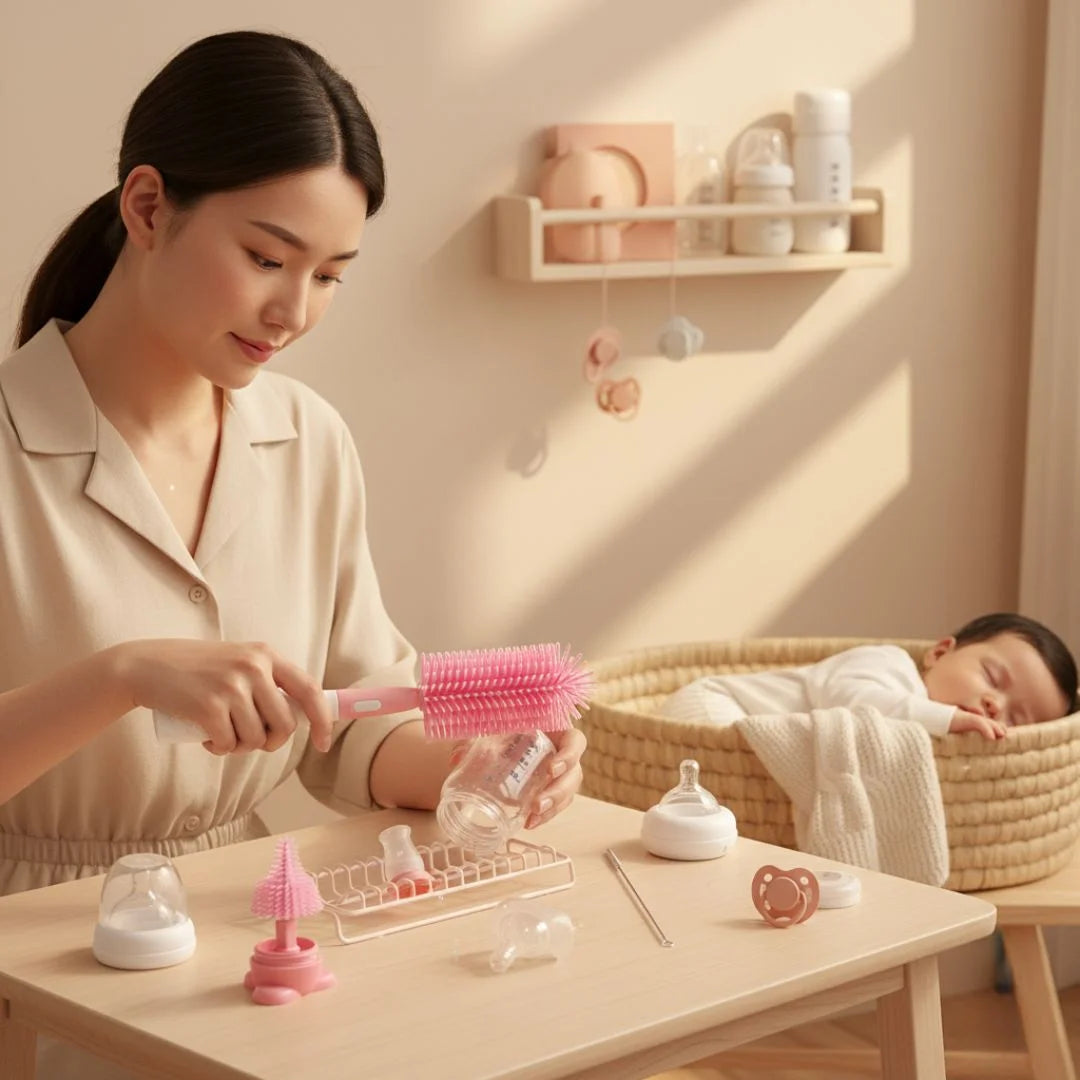 Brosse Nettoyante Biberon | CleanEase™ - vue angle supplémentaire