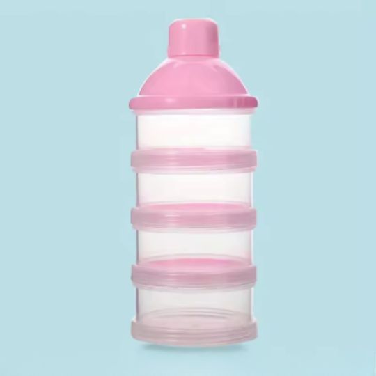 Boîte doseuse lait DoseaStack™ – 4 compartiments empilables & bec verseur propre