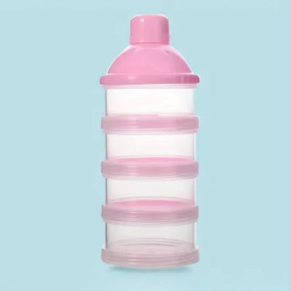 Boîte doseuse lait DoseaStack™ – 4 compartiments empilables & bec verseur propre