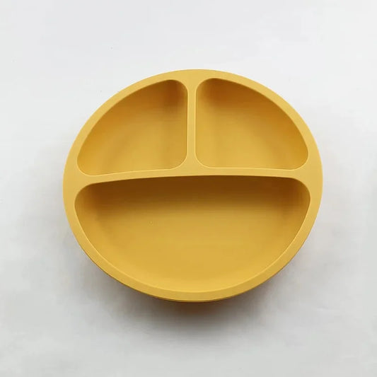 TriBambou TrioGrip™ – Assiette bébé compartimentée antidé… - vue principale — allaitement et repas bébé serein