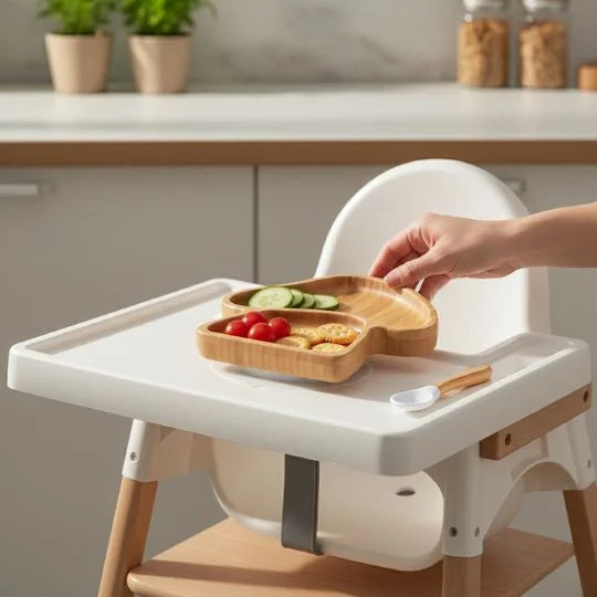 ASSIETTE BAMBOU BEBE | MUSHROOMYMEAL™ - vue de détail produit