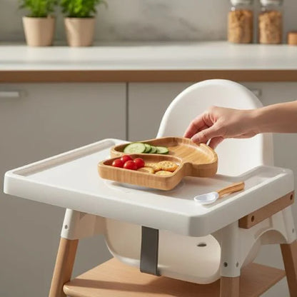 ASSIETTE BAMBOU BEBE | MUSHROOMYMEAL™ - vue de détail produit