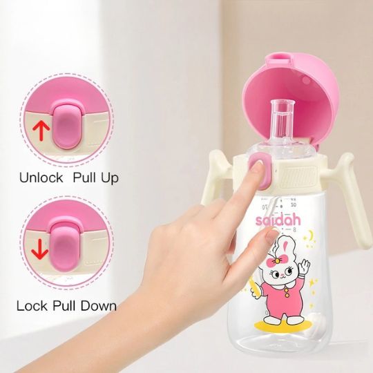 AirSipEase™ – Biberon anti-colique avec tétine souple + pailles offertes