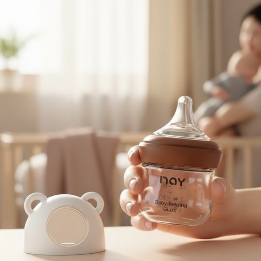 Biberon pour allaitement | MiméaNay™ Transition Verre 80ml