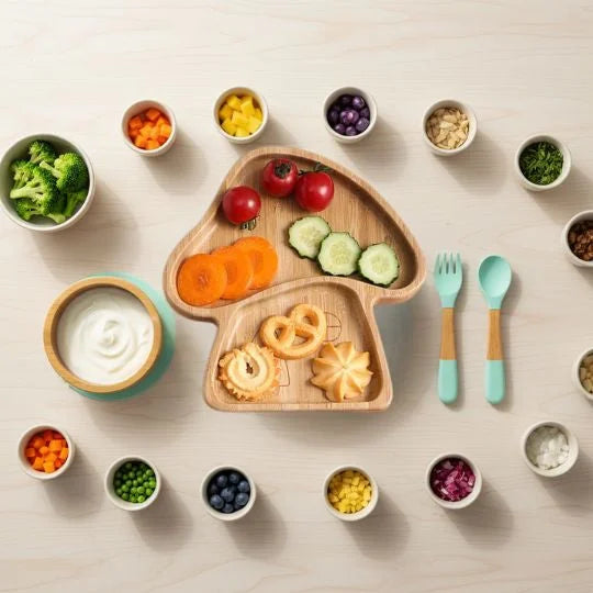 ASSIETTE BAMBOU BEBE | MUSHROOMYMEAL™ - détail matière et finitions