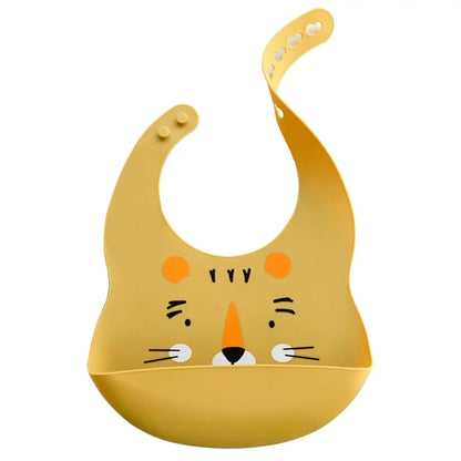 SafariCatch Bib™ – bavoir bébé silicone récupérateur & réglable