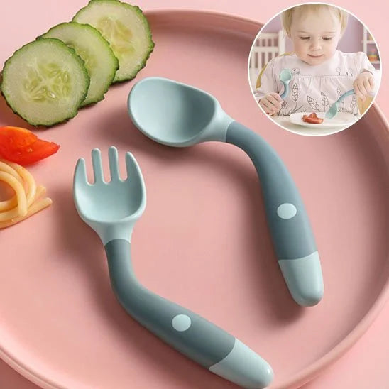 Couverts ergonomiques pour bébé | BabyMiam