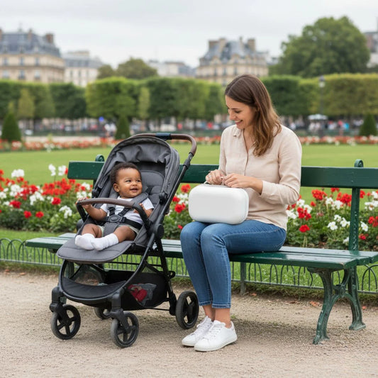CarryLait™ – Sac de transport pour tire-lait rigide et élégant - vue principale | Premiers Pas Sereins