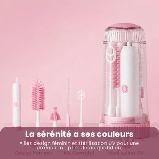 Kit nettoyage biberon - mise en situation | Premiers Pas Sereins