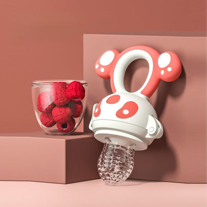 FruityMush™ – grignoteuse pour bébé en silicone, sûre et évolutive