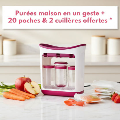 Distributeur de purées BabySqueeze™ – Purées maison en un geste, sans stress ni gaspillage !
