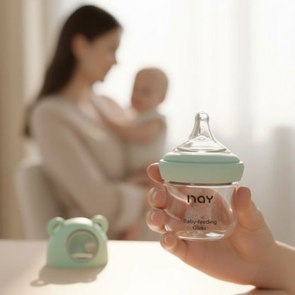 Biberon pour allaitement | MiméaNay™ Transition Verre 80ml