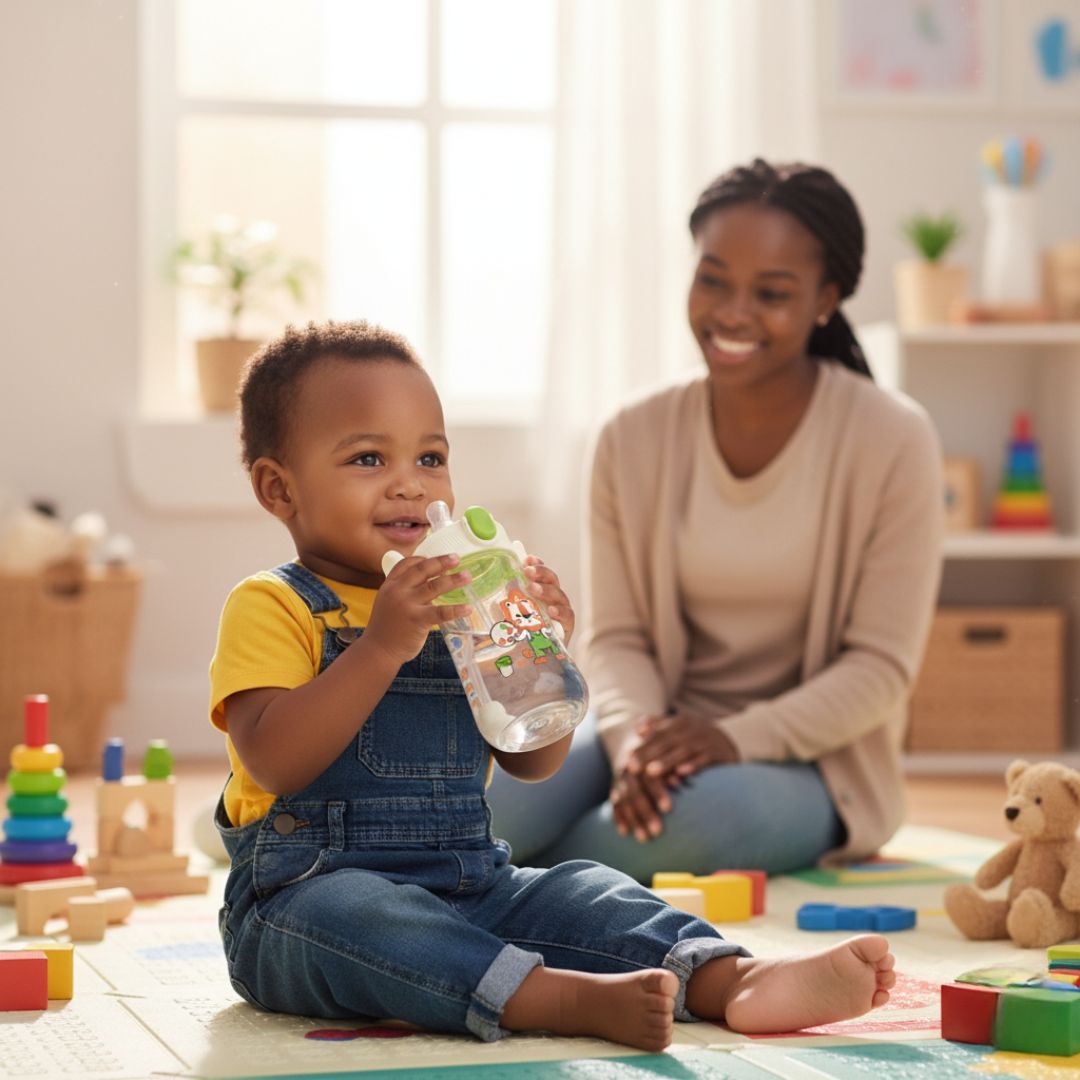 CalmiFlow™ – Biberon anti-colique avec poignées et tétine souple