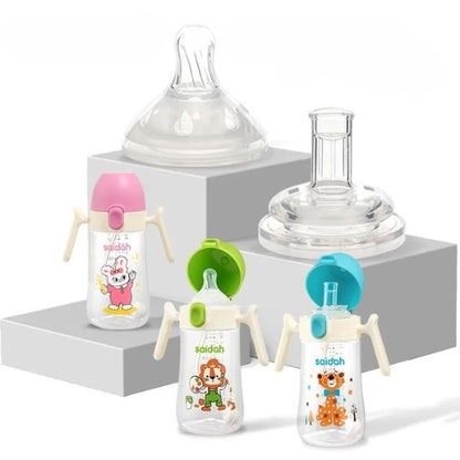 AirSipEase™ – Biberon anti-colique avec tétine souple + pailles offertes