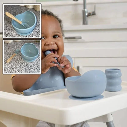Assiette bébé anti-dérapante | BabyBowl - mise en situation d'usage