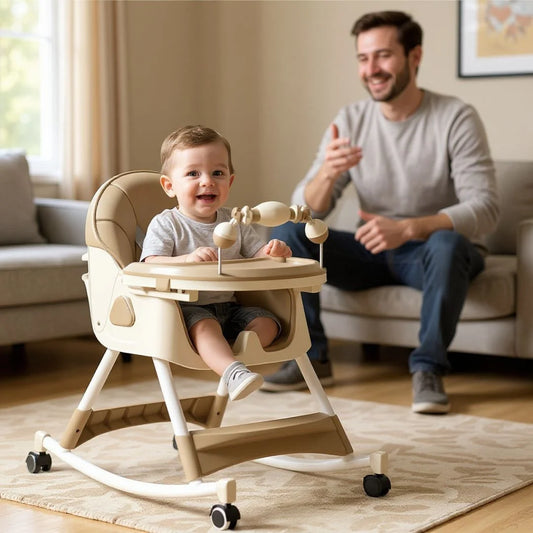 Chaise haute bébé pliable - vue principale | Premiers Pas Sereins