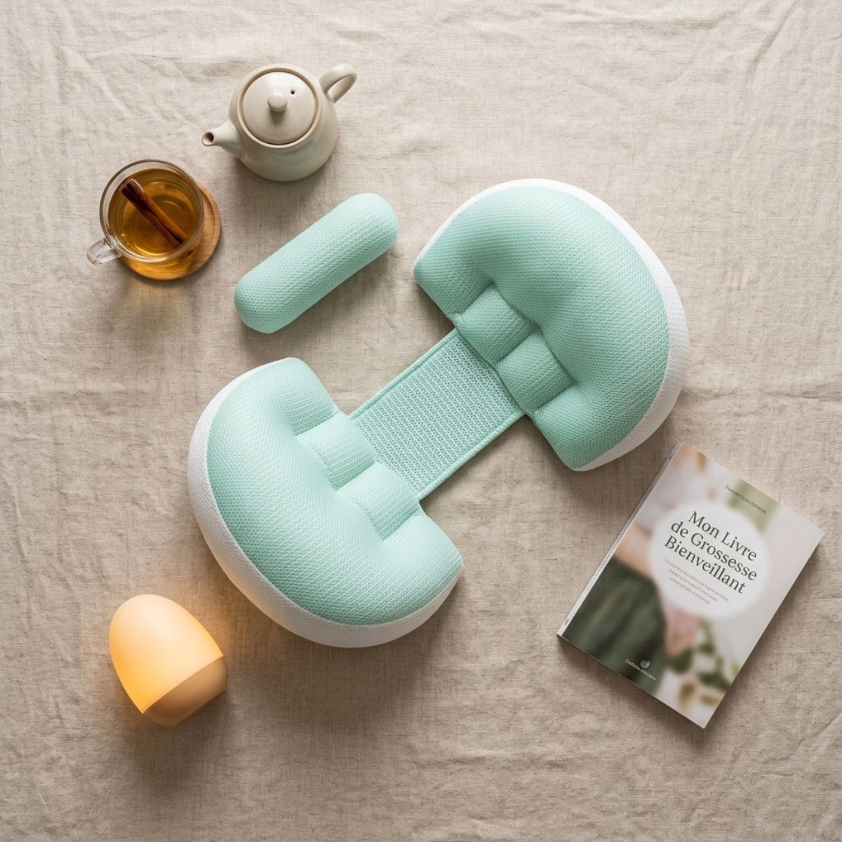 Coussin femme enceinte | ZenVentre™ — compact & soutien lombaire