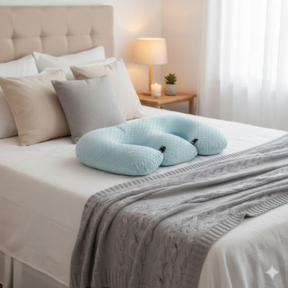 Coussin d’allaitement jumeaux 6-en-1 – Confort total pour maman et bébés