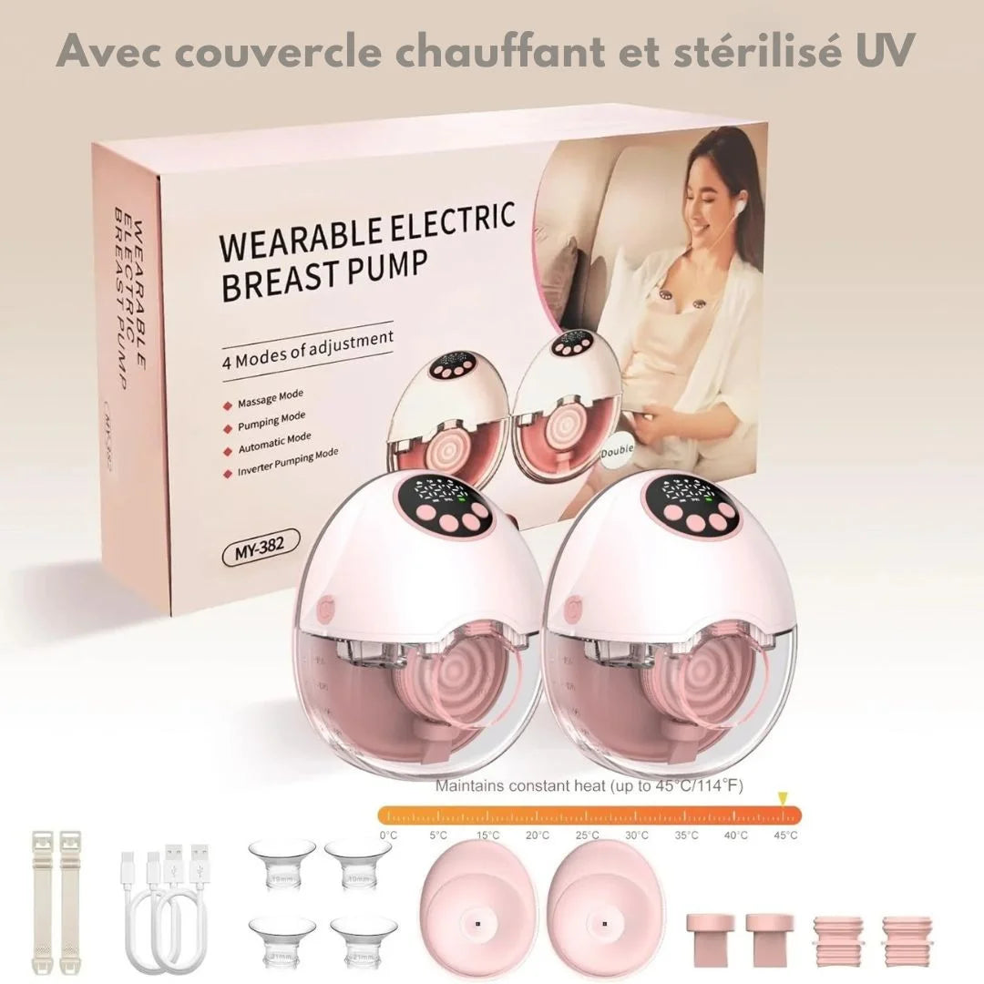 LactiSoft Curve™ – tire-lait mains libres, discret et cha… - vue principale — allaitement et repas bébé serein