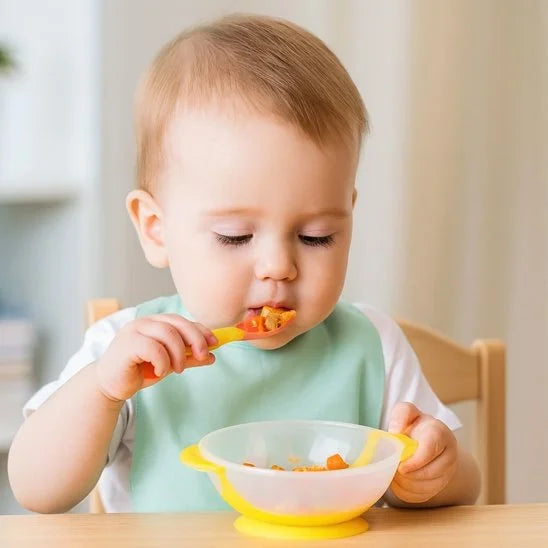 Bol Ventouse Bébé | BabyMeal™ - mise en situation d'usage
