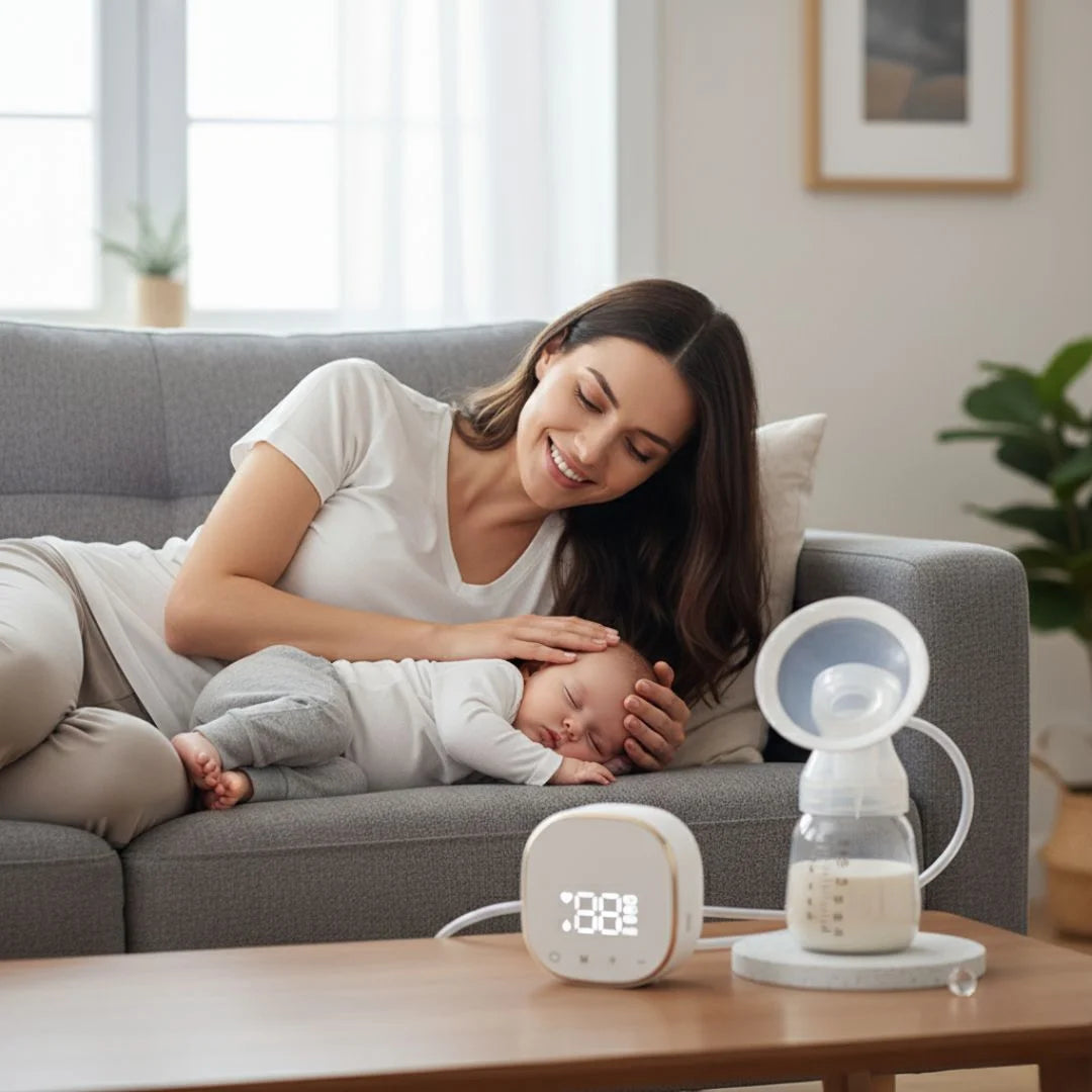 DuoFlow Sense™ – Tire-lait électrique double pompage, doux & e… - vue principale | Premiers Pas Sereins
