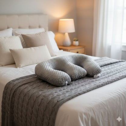 Coussin d’allaitement jumeaux 6-en-1 – Confort total pour maman et bébés