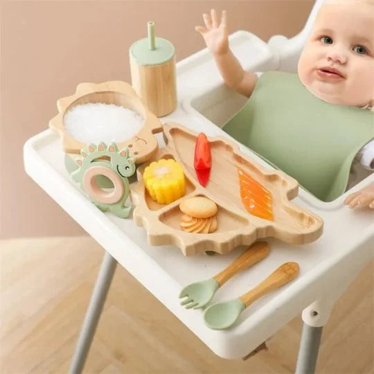 COFFRET REPAS BEBE | DINOBAMBOU JOYSET™ - vue 9 — détail produit