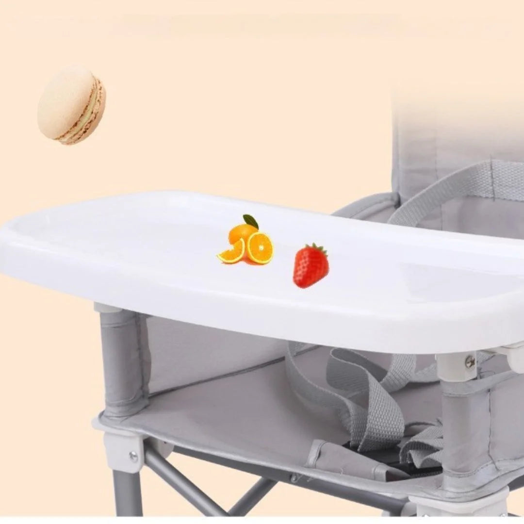Réhausseur de chaise pliable | NomadeBoosti GoFold™ - vue packaging et dimensions