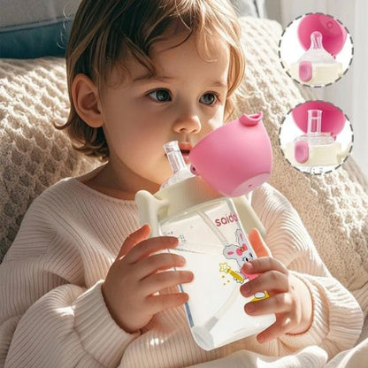 AirSipEase™ – Biberon anti-colique avec tétine souple + pailles offertes