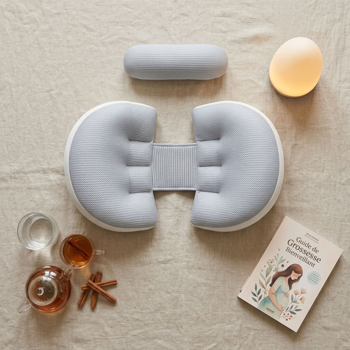 Coussin femme enceinte | ZenVentre™ — compact & soutien lombaire