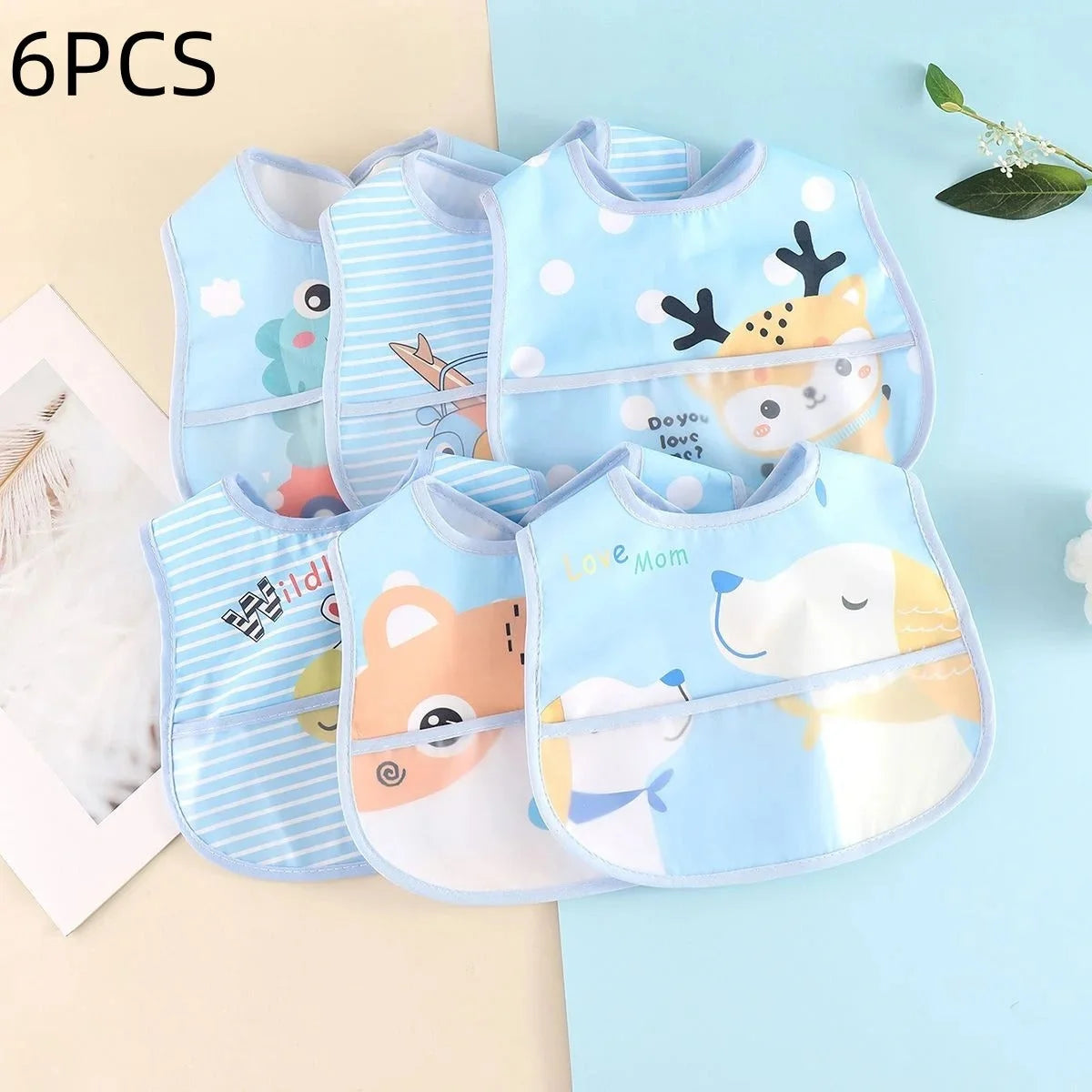 Bavoir bébé imperméable - vue complémentaire | Premiers Pas Sereins