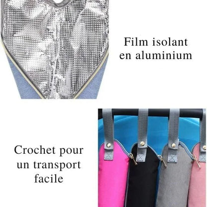 Pochette isotherme bebe - détail accessoires | Premiers Pas Sereins