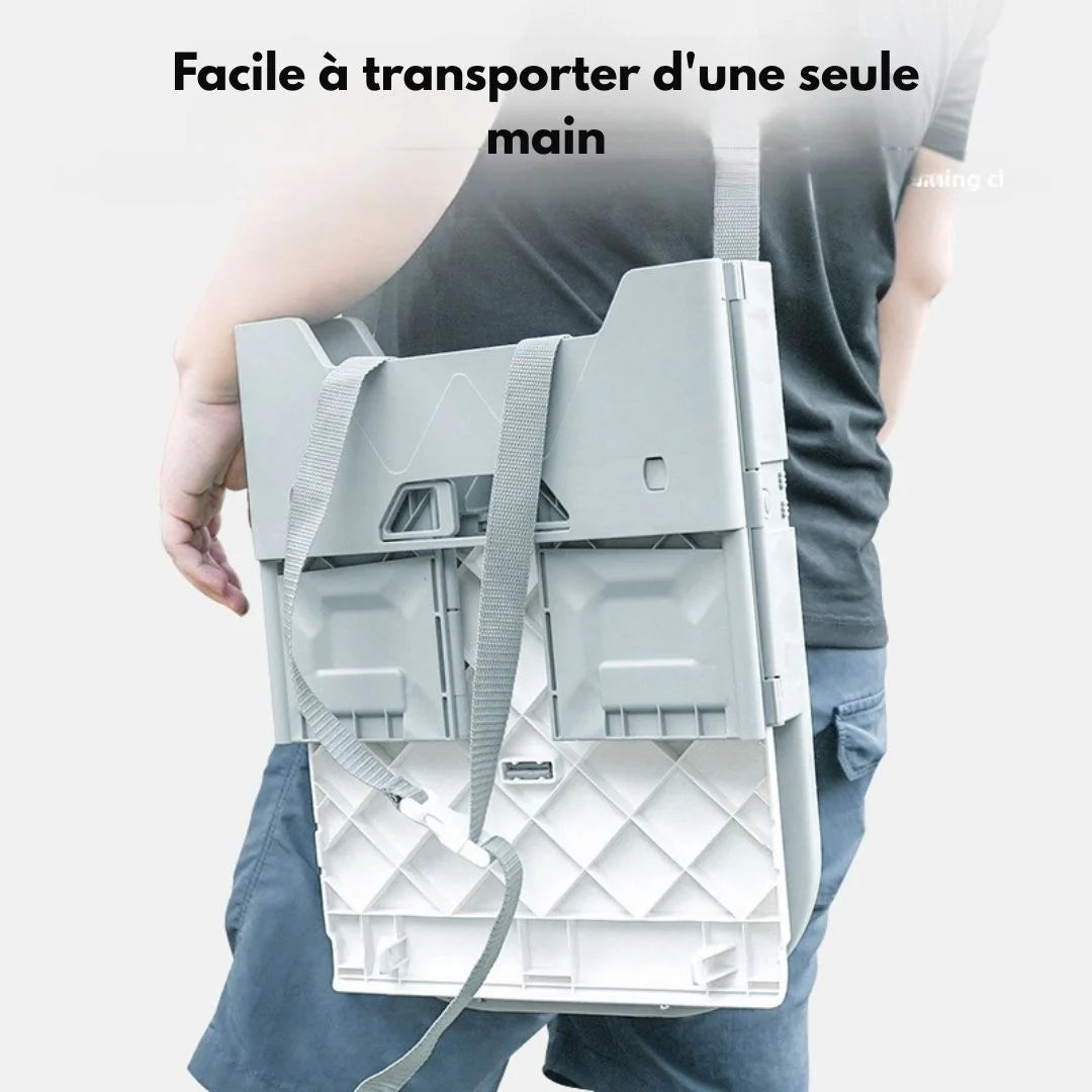 Rehausseur de chaise pliable  | Fold&Go DuoSeat™ - vue packaging et dimensions