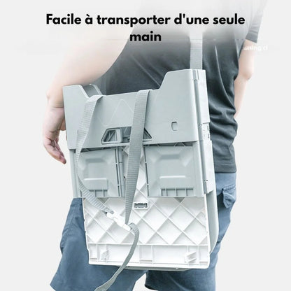 Rehausseur de chaise pliable  | Fold&Go DuoSeat™ - vue packaging et dimensions