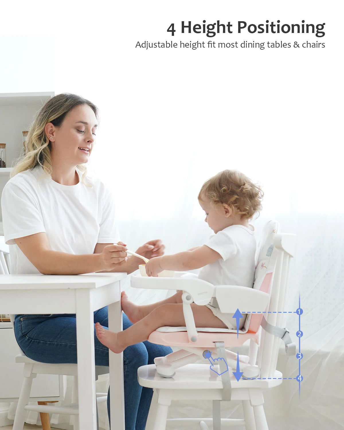 LiftUpSeat™ – Rehausseur de chaise bébé pliable et évolutif