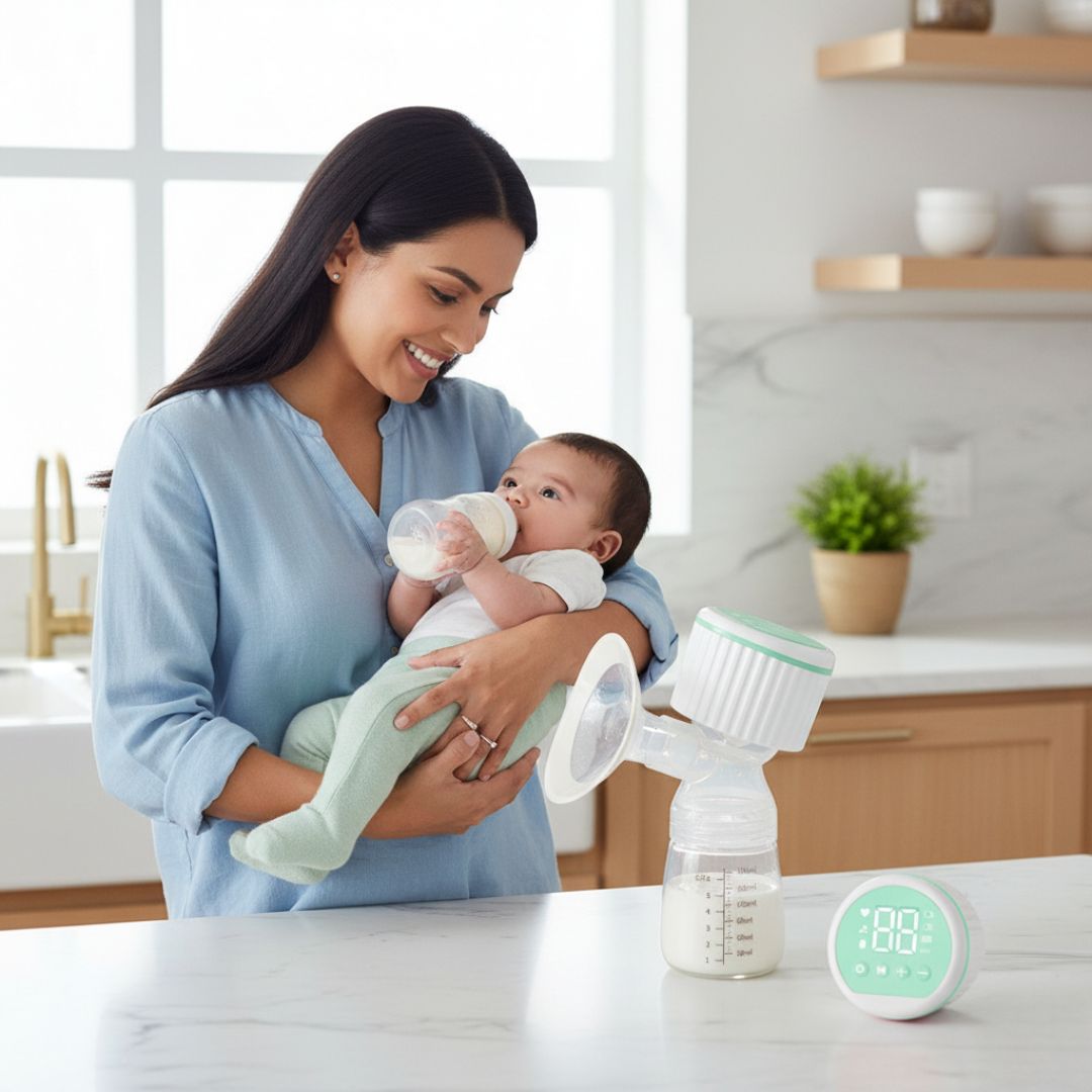 AirEase Flow™ – Tire-lait électrique sans fil, compact et doux