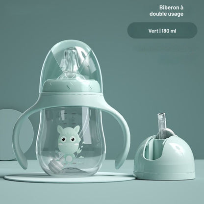 Milk&Grow EasySip™ – Biberon paille anti-fuite pour autonomie