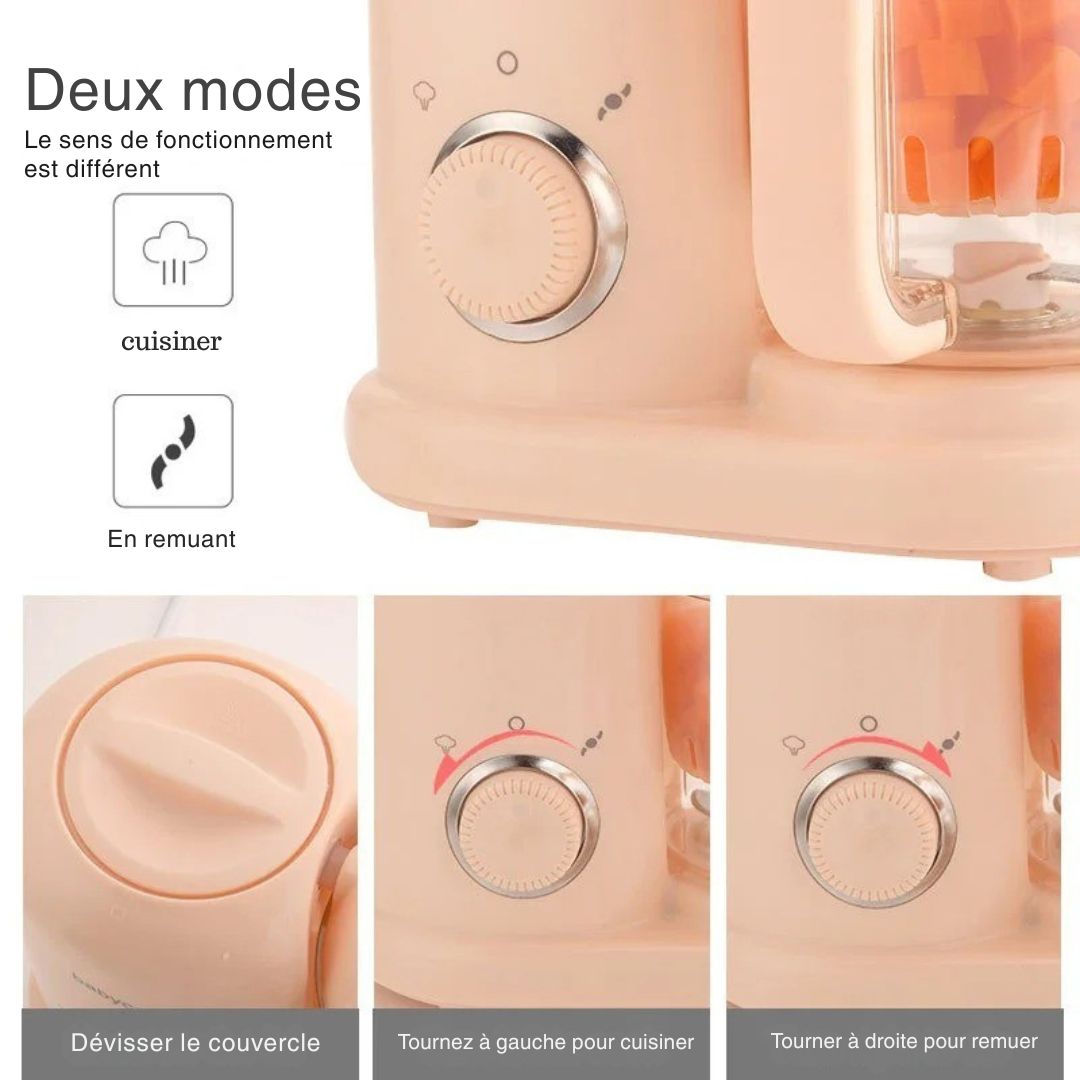 BabyChef DuoSteam™ – Robot cuiseur mixeur bébé 4-en-1